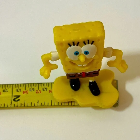SpongeBob‎ SquarePants Yellow Toy Figure Viacom 2004 Vintage Vibrant Yellow - Picture 6 of 8